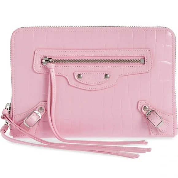 Neo Balenciaga croc embossed leather crossbody bag - Picture 4 of 15